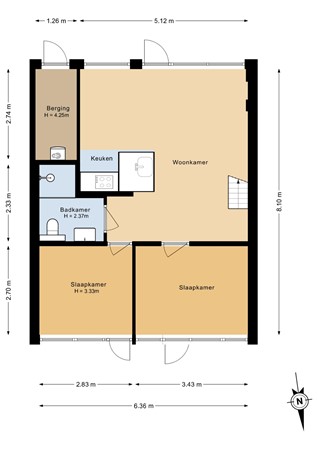 Floorplan - Bijsselseweg 11-11, 8256 RE Biddinghuizen
